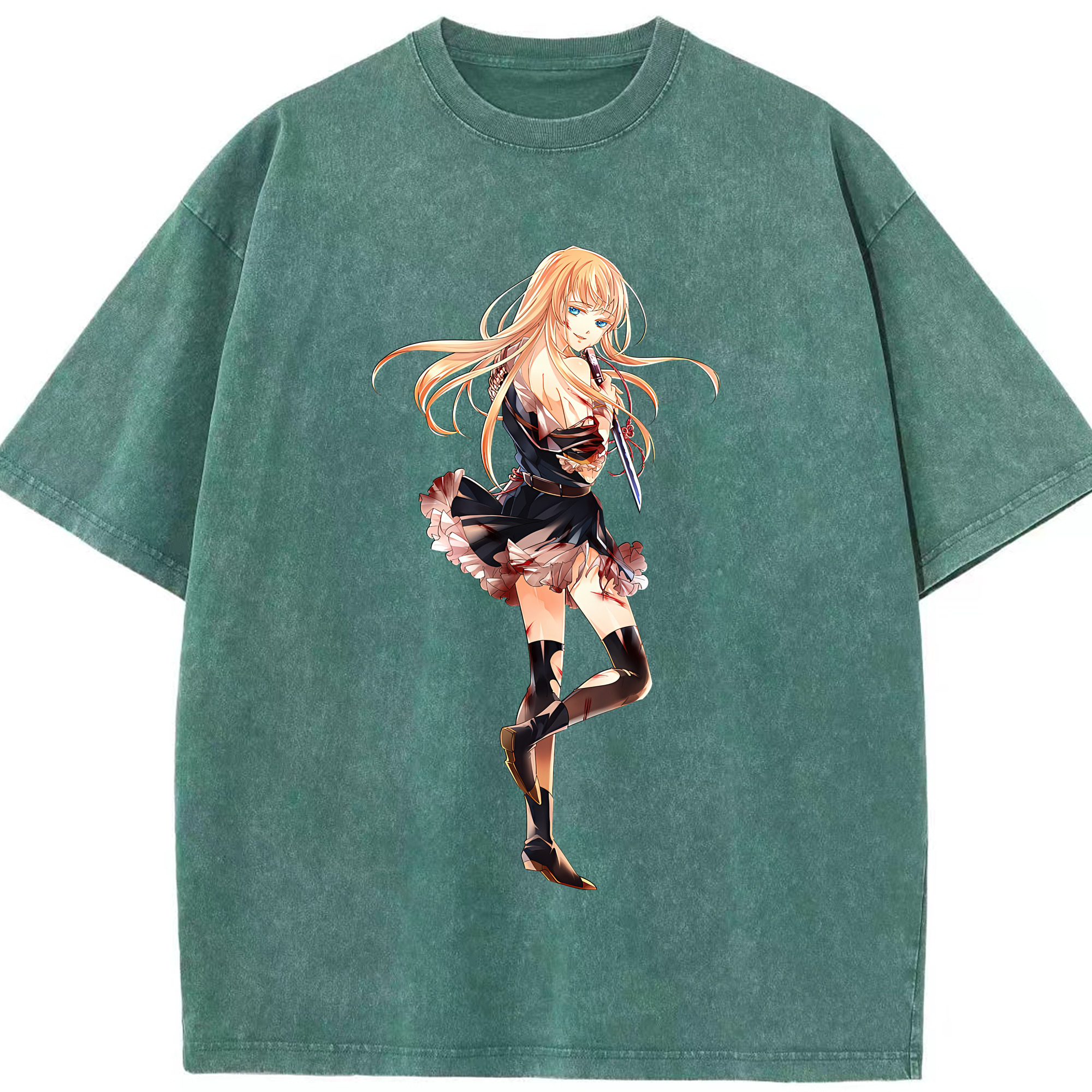 （画像用） 刀剣乱舞 Touken Ranbu 綿100% ヴィンテージ風 半袖Tシャツ（フロントプリント）